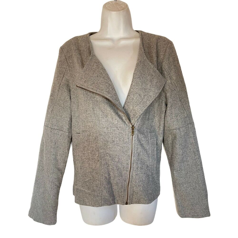 Revolve shilla australia the label women’s Size L gray wool zip up jacket